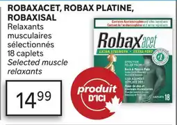 Brunet ROBAXACET, ROBAX PLATINE, ROBAXISAL Relaxants musculaires sélectionnés offer