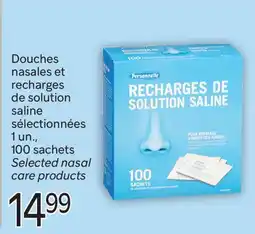 Brunet Personnelle Douches nasales et recharges de solution saline sélectionnées offer