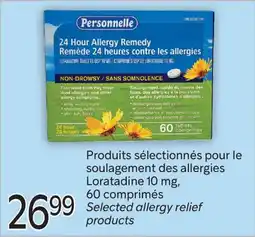 Brunet Personnelle Produits sélectionnés pour le soulagement des allergies Loratadine 10 mg offer