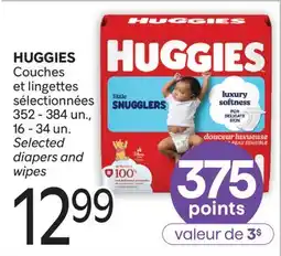 Brunet HUGGIES Couches et lingettes sélectionnées offer