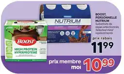 Brunet BOOST, PERSONNELLE NUTRIUM Substituts de repas sélectionnés offer