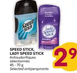 Brunet SPEED STICK, LADY SPEED STICK Antisudorifiques sélectionnés offer