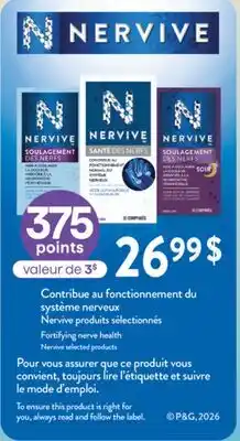 Jean Coutu NERVIVE selected products offer