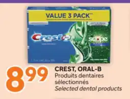 Brunet CREST, ORAL-B Produits dentaires sélectionnés offer