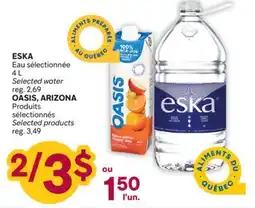Brunet ESKA Eau sélectionnée 4 L OASIS, ARIZONA Produits sélectionnés offer
