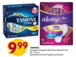 Brunet TAMPAX Produits d'hygiène féminine sélectionnés offer