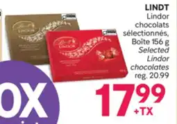 Brunet LINDT Lindor chocolats sélectionnés offer