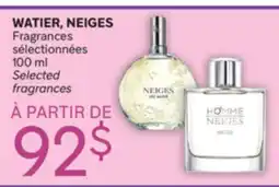 Brunet WATIER, NEIGES Fragrances sélectionnées offer