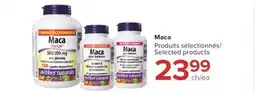 Jean Coutu WEBBER NATURALS Maca Selected products offer