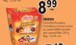 Familiprix FREDDO, Pumpkins, Milk chocolate with caramel filled offer