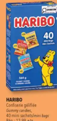 Familiprix HARIBO, Gummy candies, 40 mini sachets/mini bags offer