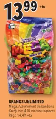 Familiprix BRANDS UNLIMITED Mega Candy Mix, 410 pieces offer