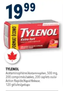 Familiprix Tylenol Extra Strength 500mg tablets 50un offer