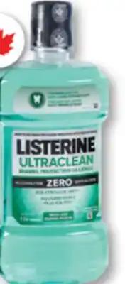 Familiprix Listerine Ultraclean fresh mint enamel protection antiseptic mouthwash offer
