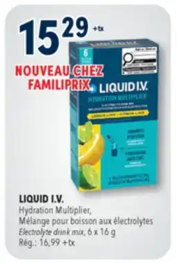 Familiprix Liquid I.V. electrolyte drink mix lemon lime offer