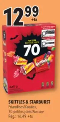 Familiprix SKITTLES & STARBURST Candies, 70 Fun size offer