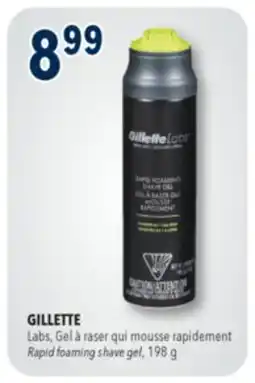Familiprix GILLETTE, Rapid foaming shave gel offer