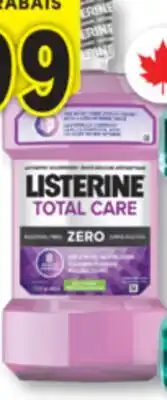 Familiprix Listerine Total Care Zero antiseptic mouthwash mild mint offer
