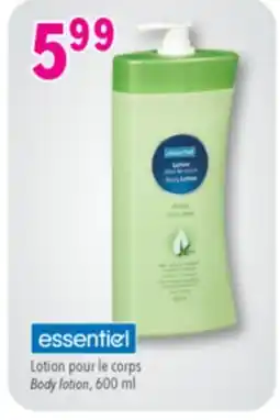 Familiprix Essentiel body lotion Aloe Vera offer