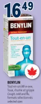 Familiprix Benylin All-in-one extra strength syrup offer