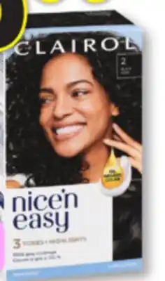 Familiprix Clairol Nice'n Easy Natural Looking permanent hair dye #2 Black offer