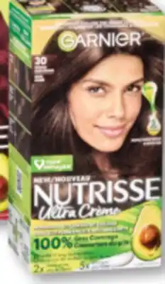 Familiprix Garnier Nutrisse Cream permanent hair dye #30 Intense Dark Brown offer