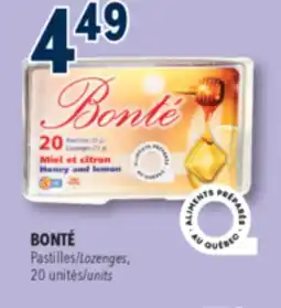 Familiprix Bonté honey and lemon flavour lozenges 20un offer