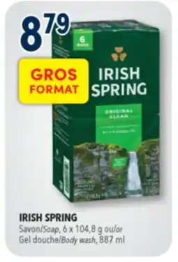 Familiprix Irish Spring bar soap Original Clean 6un offer