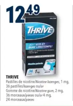 Familiprix Thrive regular strength 1mg peppermint chill nicotine replacement lozenges 36un offer