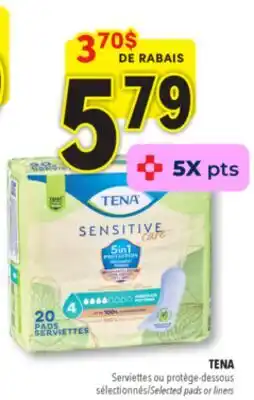 Familiprix Tena Sensitive Care pads moderate absorbency offer