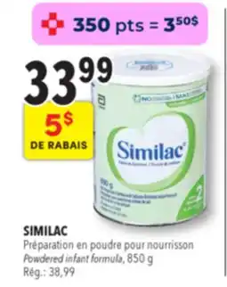 Familiprix Similac powder milk-based iron-fortified and calcium-enriched infant formula Step 2 offer