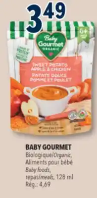Familiprix BABY GOURMET Organic Baby foods, meals offer