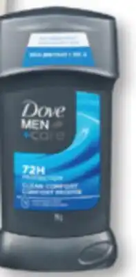 Familiprix Dove Men+Care clean comfort antiperspirant 76g offer