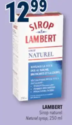 Familiprix Sirop Lambert Natural relieves cough due to colds bronchitis and the flu offer