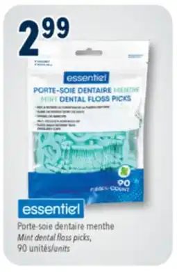 Familiprix essentiel Mint dental floss picks offer