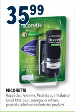 Familiprix Nicorette QuickMist stop smoking nicotine 1mg Fresh Mint offer