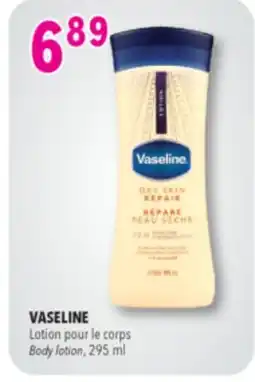 Familiprix Vaseline Intensive Care dry skin repair lotion offer