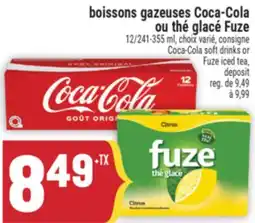 Marché Adonis boissons gazeuses Coca-Cola ou thé glacé Fuze | Coca-Cola soft drinks or Fuze iced tea offer