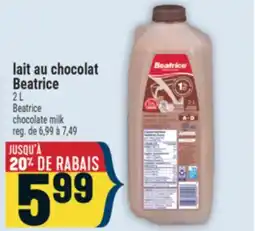Marché Adonis LAIT AU CHOCOLAT BEATRICE | BEATRICE CHOCOLATE MILK offer
