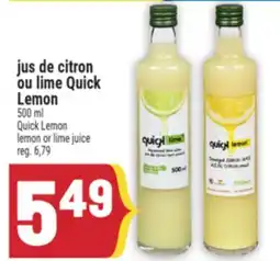 Marché Adonis jus de citron ou lime Quick Lemon | Quick Lemon lemon or lime juice offer