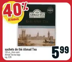 Marché Adonis sachets de thé Ahmad Tea | Ahmad Tea tea bags offer