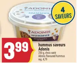 Marché Adonis hummus saveurs Adonis | Adonis flavoured hummus offer