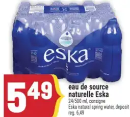 Marché Adonis eau de source naturelle Eska | Eska natural spring water offer