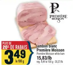 Marché Adonis jambon blanc Première Moisson offer
