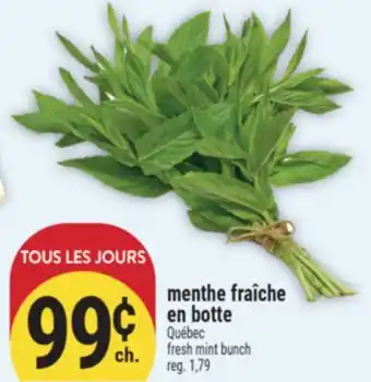 Marché Adonis MENTHE FRAÎCHE EN BOTTE | FRESH MINT BUNCH offer