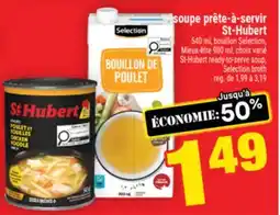 Super C soupe prête-à-servir St‑Hubert | St-Hubert ready-to-serve soup, Selection broth offer
