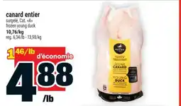 Super C canard entier | frozen young duck offer