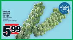 Super C choux de Bruxelles sur tige | Brussels sprouts on the stalk offer