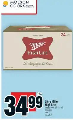 Super C bière Miller High Life | beer offer