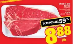 Super C bifteck de côte d'aloyau | bone-in striploin steak offer